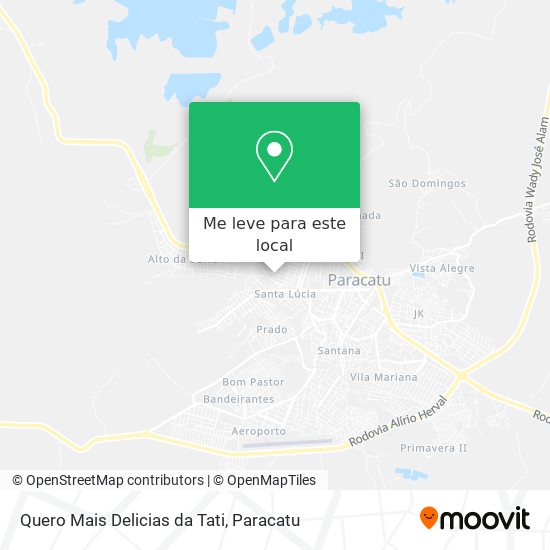 Quero Mais Delicias da Tati mapa