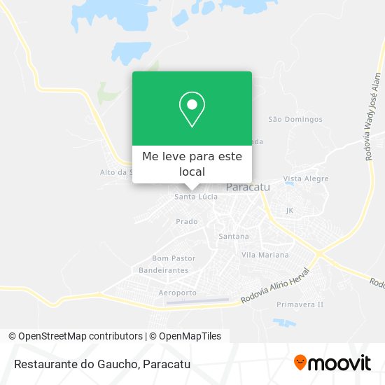 Restaurante do Gaucho mapa