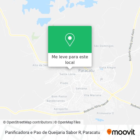 Panificadora e Pao de Queijaria Sabor R mapa