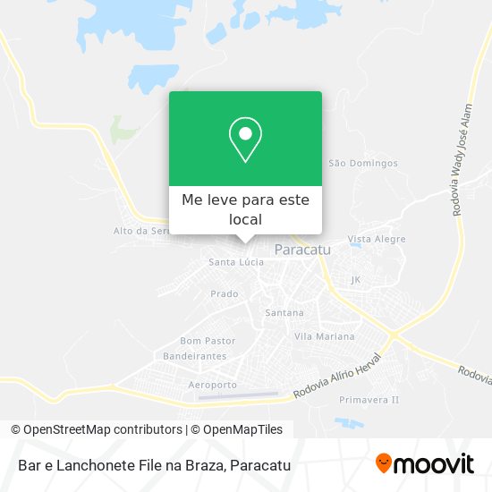 Bar e Lanchonete File na Braza mapa
