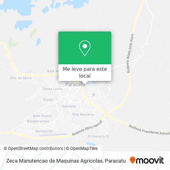 Zeca Manutencao de Maquinas Agricolas mapa