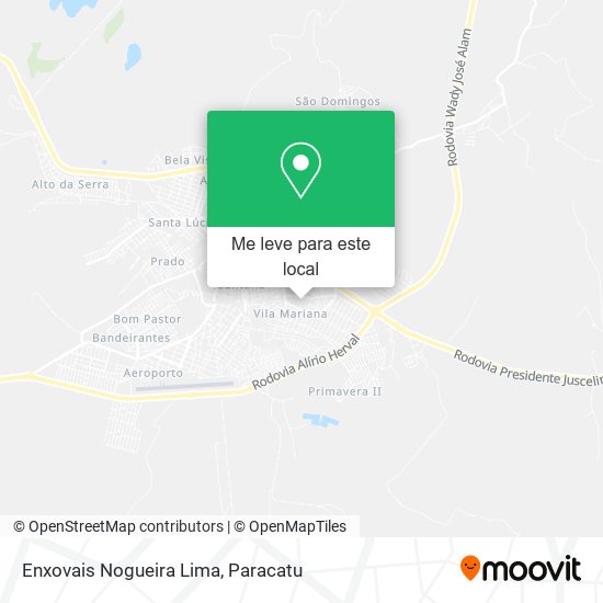 Enxovais Nogueira Lima mapa