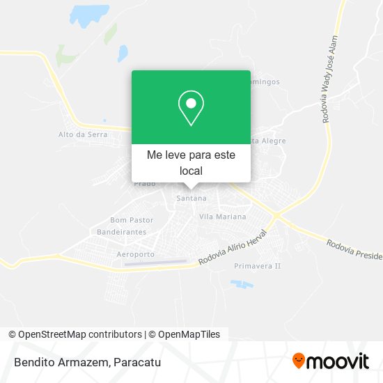 Bendito Armazem mapa
