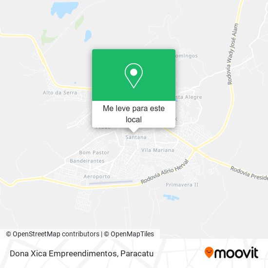 Dona Xica Empreendimentos mapa