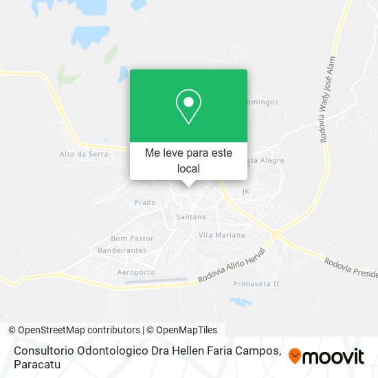 Consultorio Odontologico Dra Hellen Faria Campos mapa