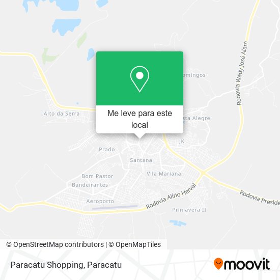 Paracatu Shopping mapa