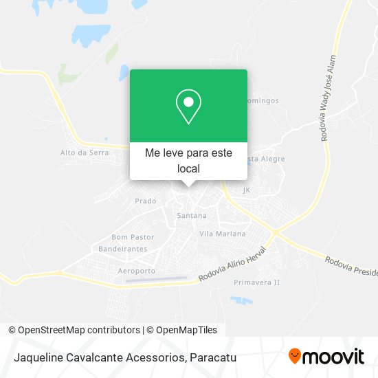 Jaqueline Cavalcante Acessorios mapa