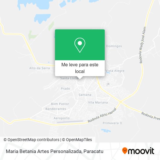 Maria Betania Artes Personalizada mapa