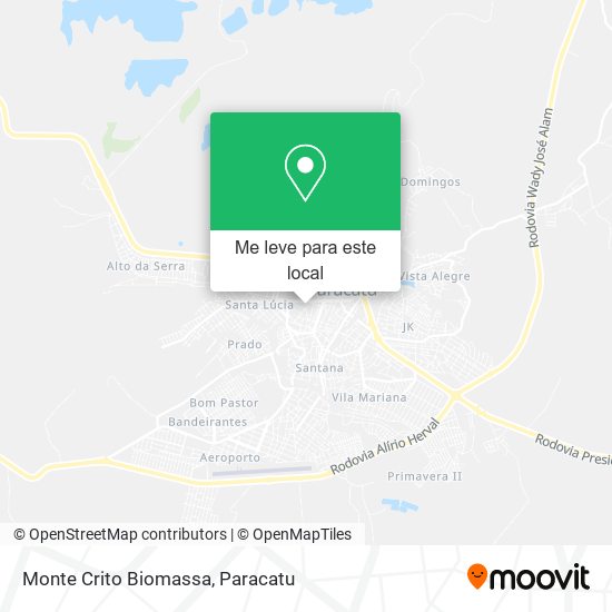 Monte Crito Biomassa mapa