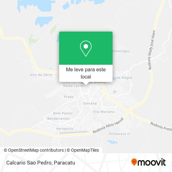 Calcario Sao Pedro mapa