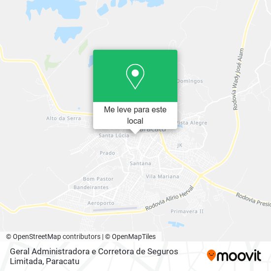 Geral Administradora e Corretora de Seguros Limitada mapa