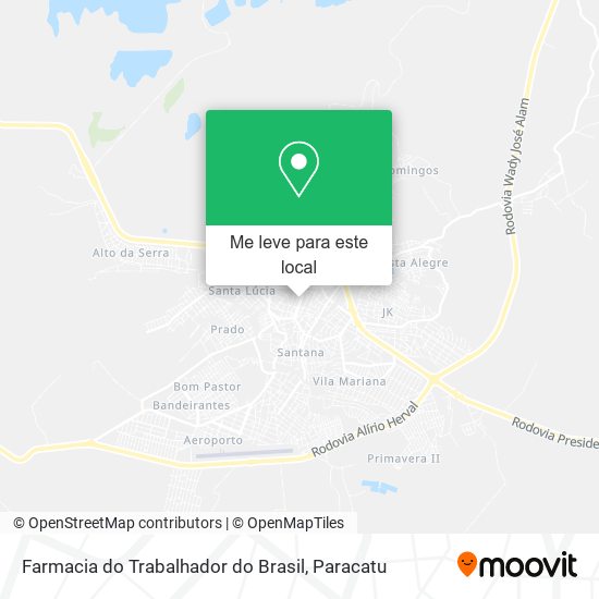 Farmacia do Trabalhador do Brasil mapa