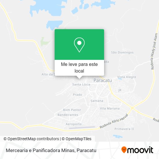 Mercearia e Panificadora Minas mapa