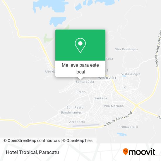 Hotel Tropical mapa