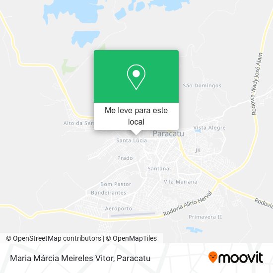 Maria Márcia Meireles Vitor mapa