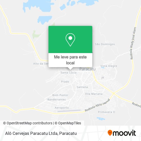 Alô Cervejas Paracatu Ltda mapa