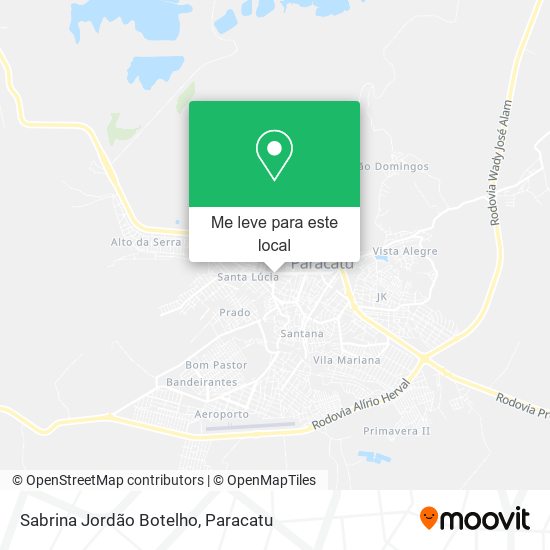 Sabrina Jordão Botelho mapa