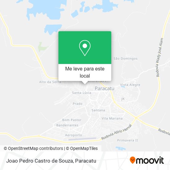 Joao Pedro Castro de Souza mapa