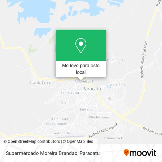 Supermercado Moreira Brandao mapa