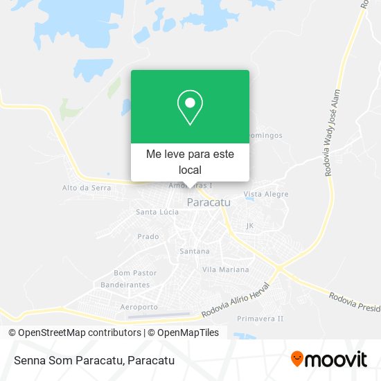 Senna Som Paracatu mapa