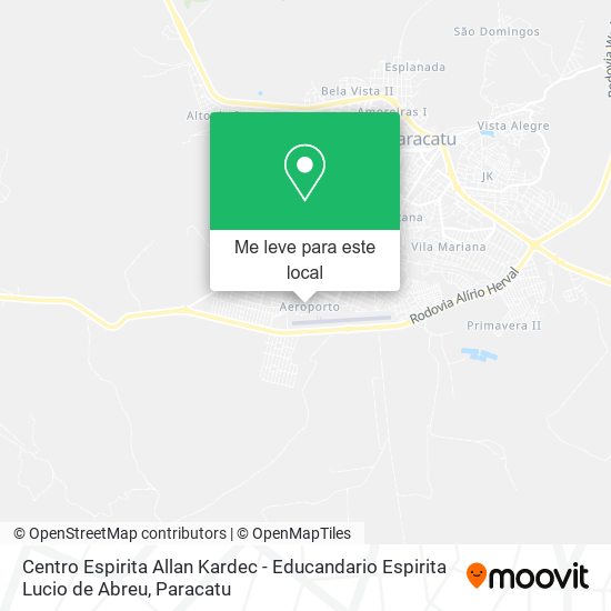 Centro Espirita Allan Kardec - Educandario Espirita Lucio de Abreu mapa