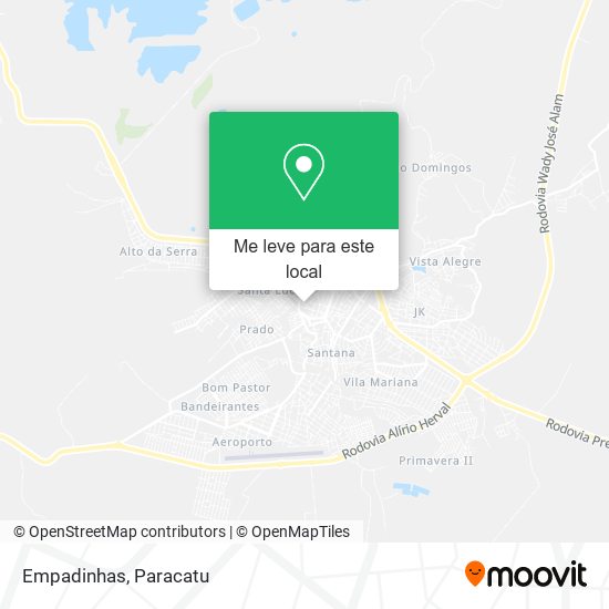 Empadinhas mapa