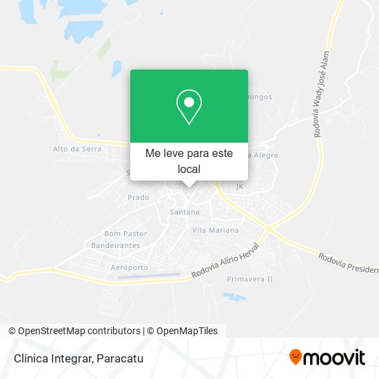 Clínica Integrar mapa