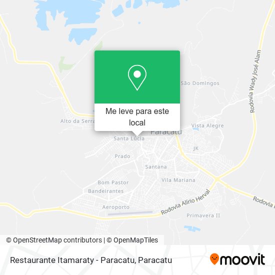 Restaurante Itamaraty - Paracatu mapa