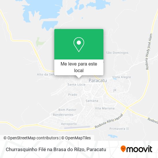 Churrasquinho Filé na Brasa do Rilzo mapa