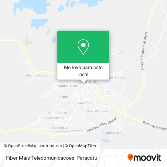 Fiber Mais Telecomunicacoes mapa