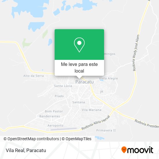 Vila Real mapa