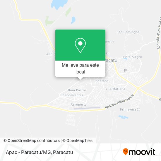 Apac - Paracatu/MG mapa