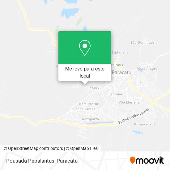 Pousada Pepalantus mapa