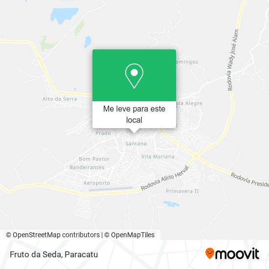 Fruto da Seda mapa