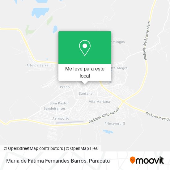 Maria de Fátima Fernandes Barros mapa