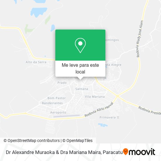 Dr Alexandre Muraoka & Dra Mariana Maira mapa