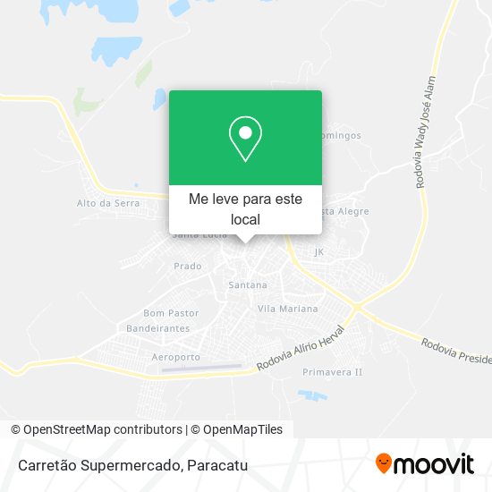 Carretão Supermercado mapa