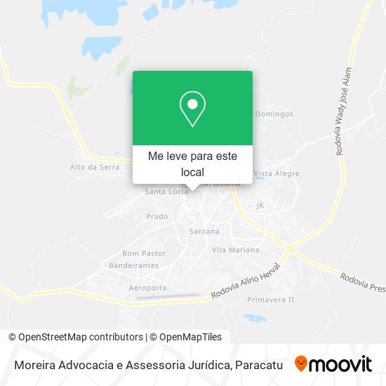 Moreira Advocacia e Assessoria Jurídica mapa