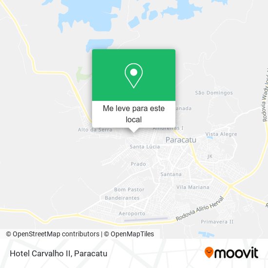 Hotel Carvalho II mapa