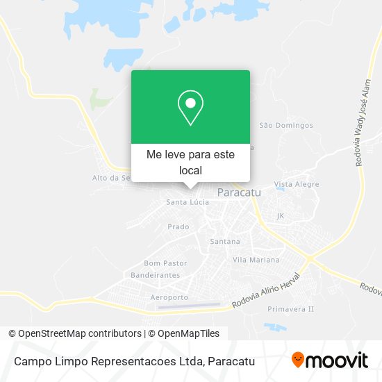 Campo Limpo Representacoes Ltda mapa