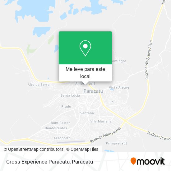 Cross Experience Paracatu mapa