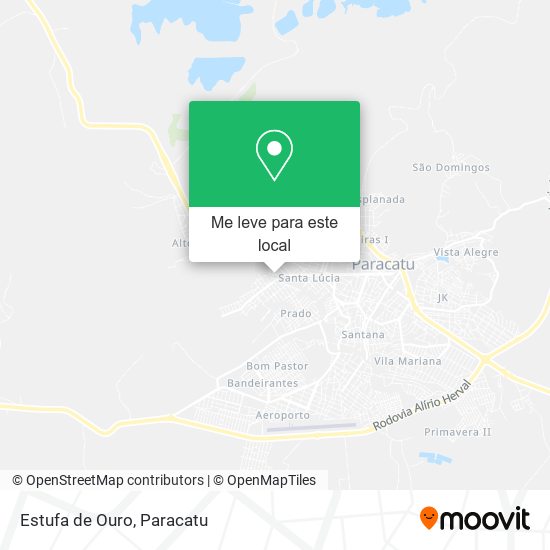 Estufa de Ouro mapa