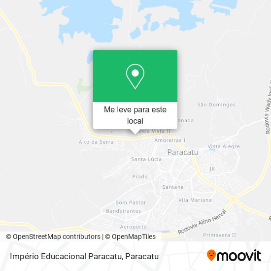 Império Educacional Paracatu mapa