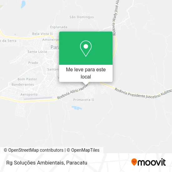 Rg Soluções Ambientais mapa