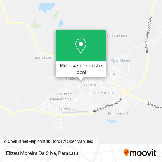 Elizeu Moreira Da Silva mapa