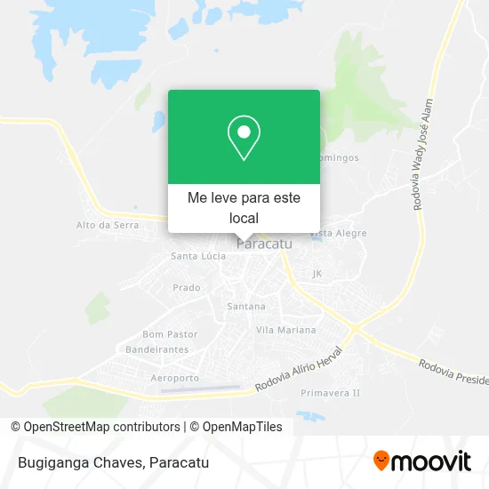 Bugiganga Chaves mapa