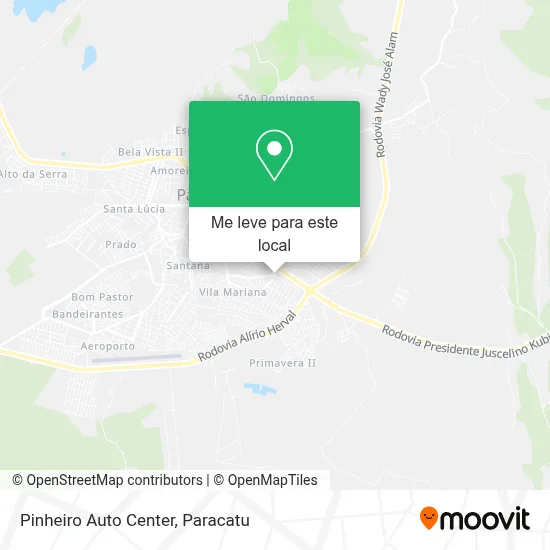 Pinheiro Auto Center mapa