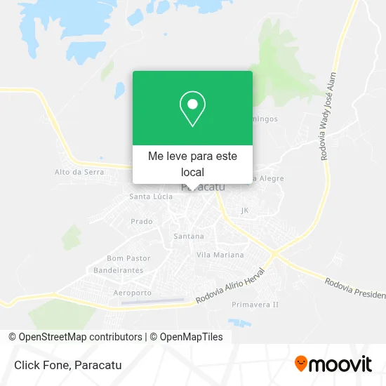 Click Fone mapa