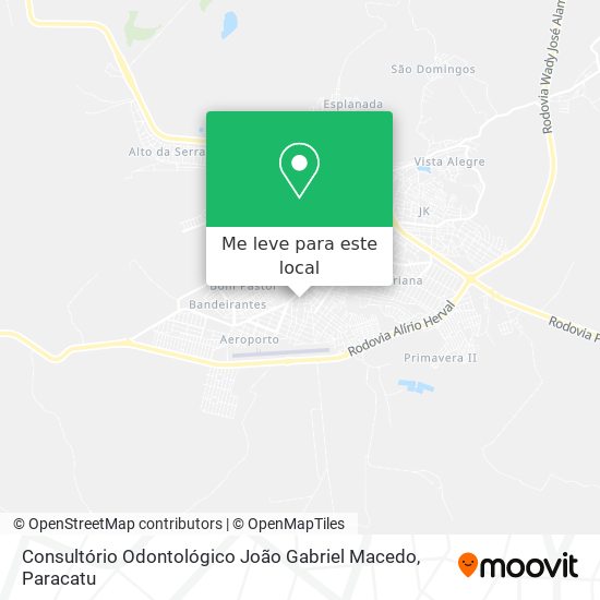 Consultório Odontológico João Gabriel Macedo mapa