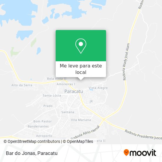 Bar do Jonas mapa